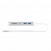 USB3.1 Type-C 鋁金屬多端口集線器，支援PD充電 , 2個USB Type-A + USB Type-C + HDMI + SD/Micro SD 讀卡器 + RJ-45插口 . 																						